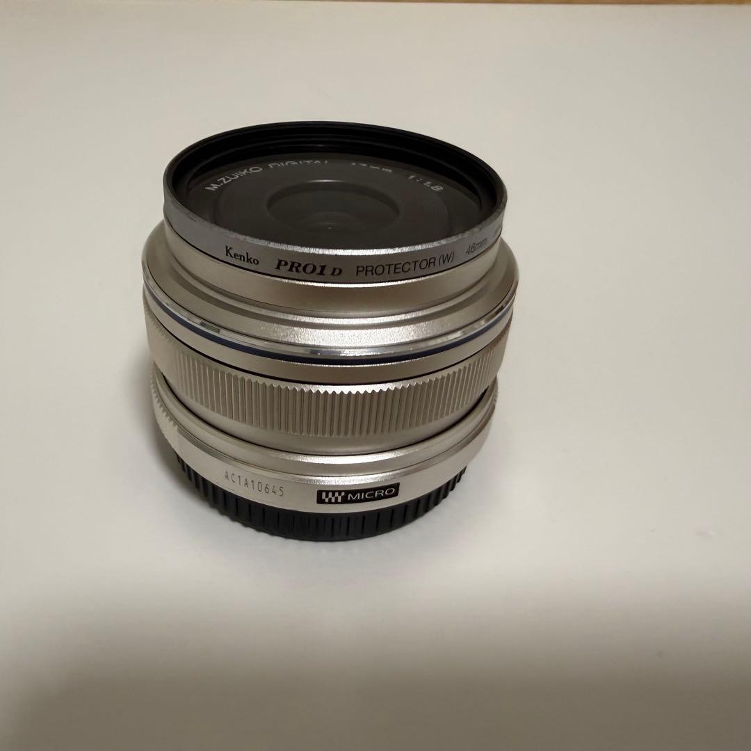 m.zuiko 17mm f1.8 シルバー