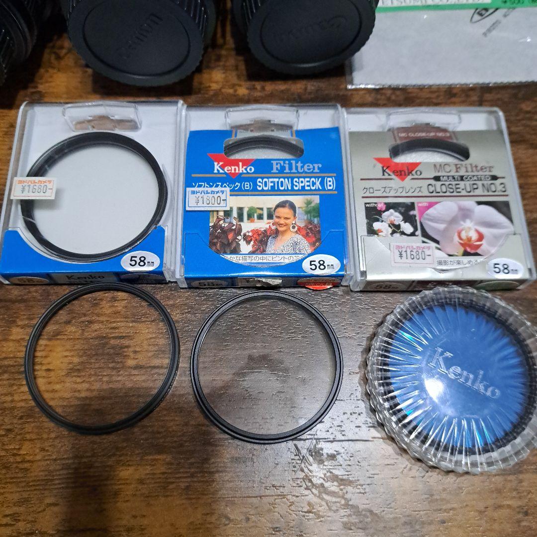 Canon一眼レフレンズ　ストロボ　フィルター　セット