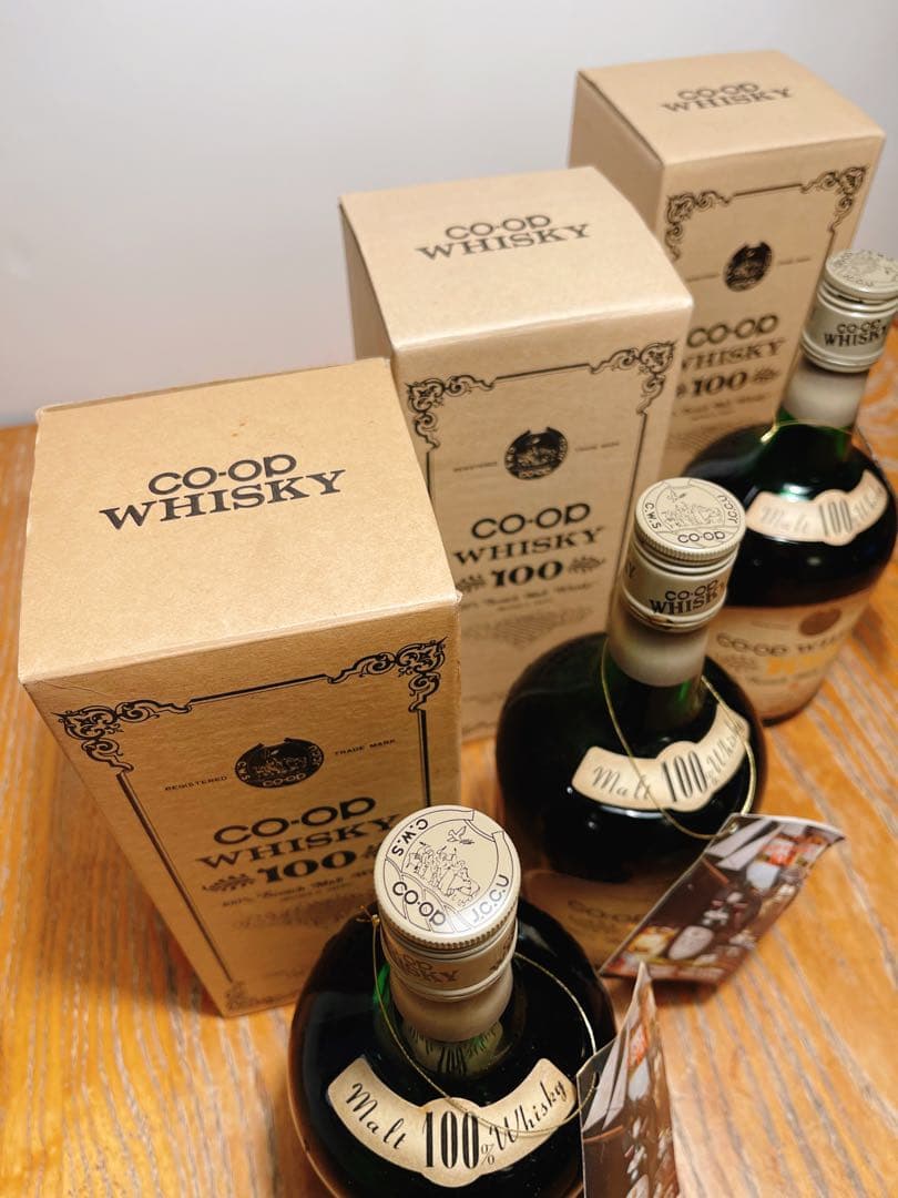 箱付未開栓 コープ ウイスキー 100 スコッチ モルト ウイスキー 特級 ３本
