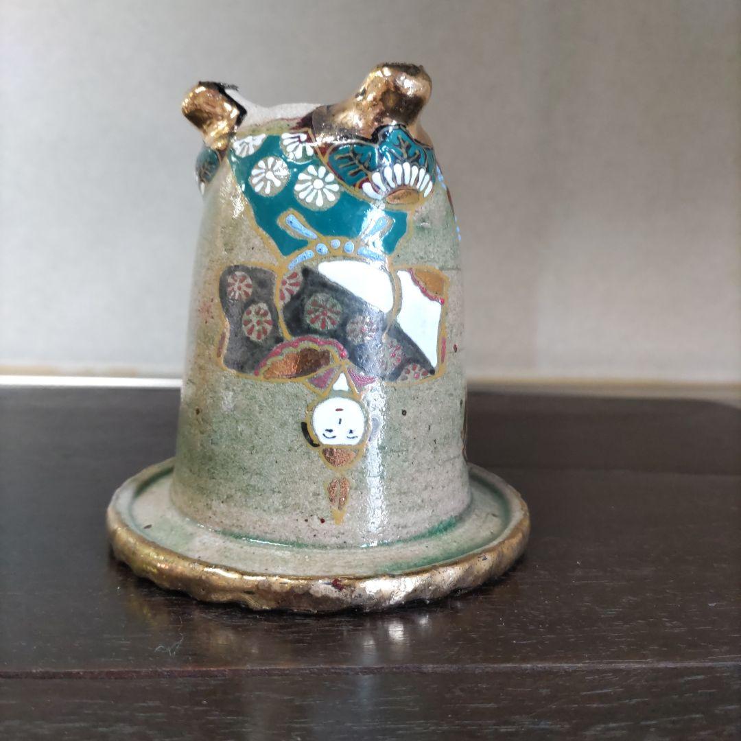 盆栽鉢、植木鉢、蘭鉢、錦鉢　お雛様柄、　京楽鉢、年代鉢、金縁蘭鉢、盆栽鉢、未使鉢