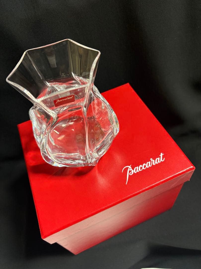 ✨未使用・箱付✨バカラ Baccarat コローユ フラワーベース クリスタル
