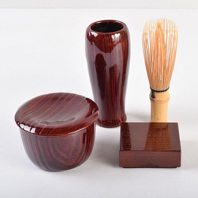 茶道具　島田竹宝斎作　御所篭　茶籠　棗　茶碗など　九点一式　共箱　FR9371H