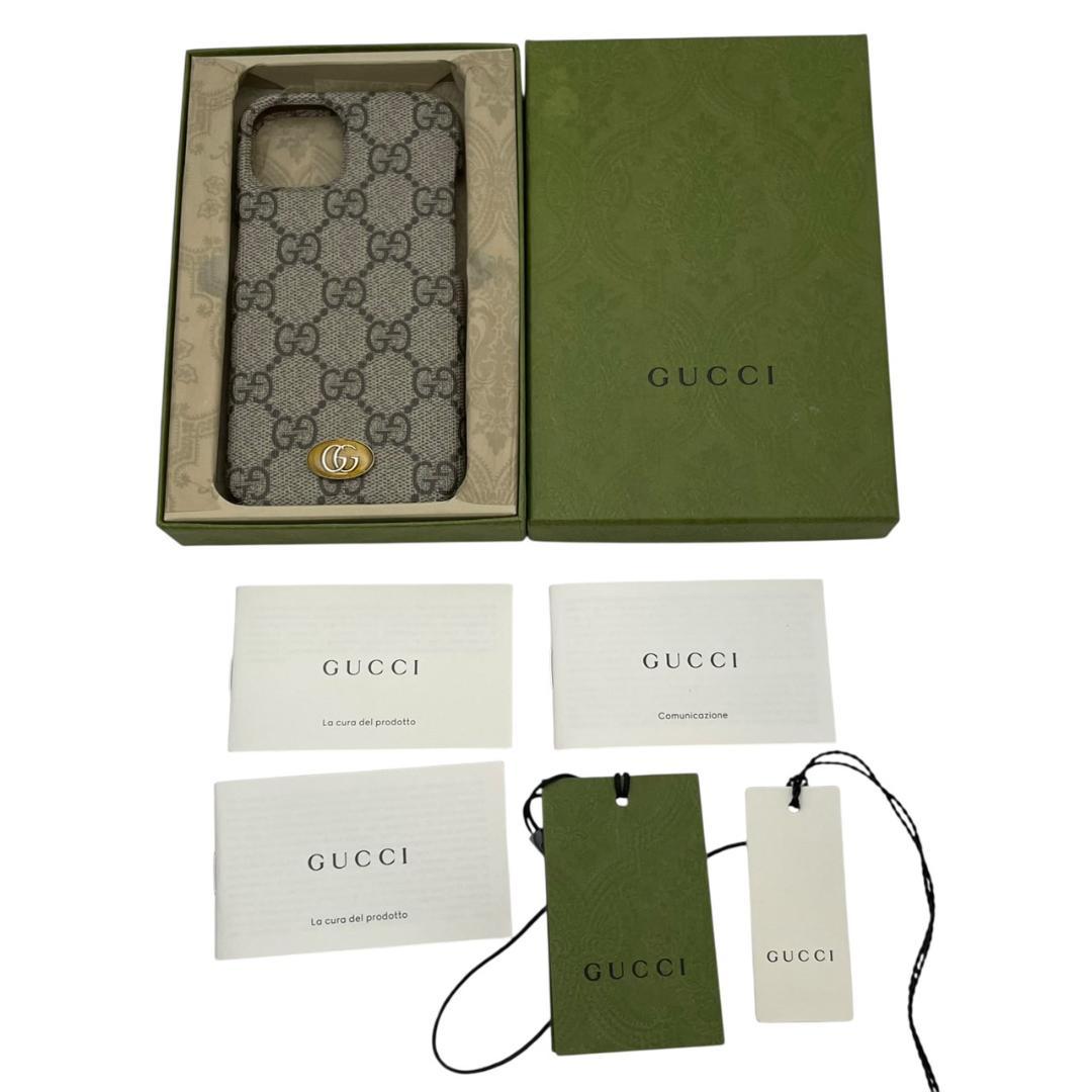 【新品】 GUCCI グッチ iPhone14 スマホケース GG スプリーム
