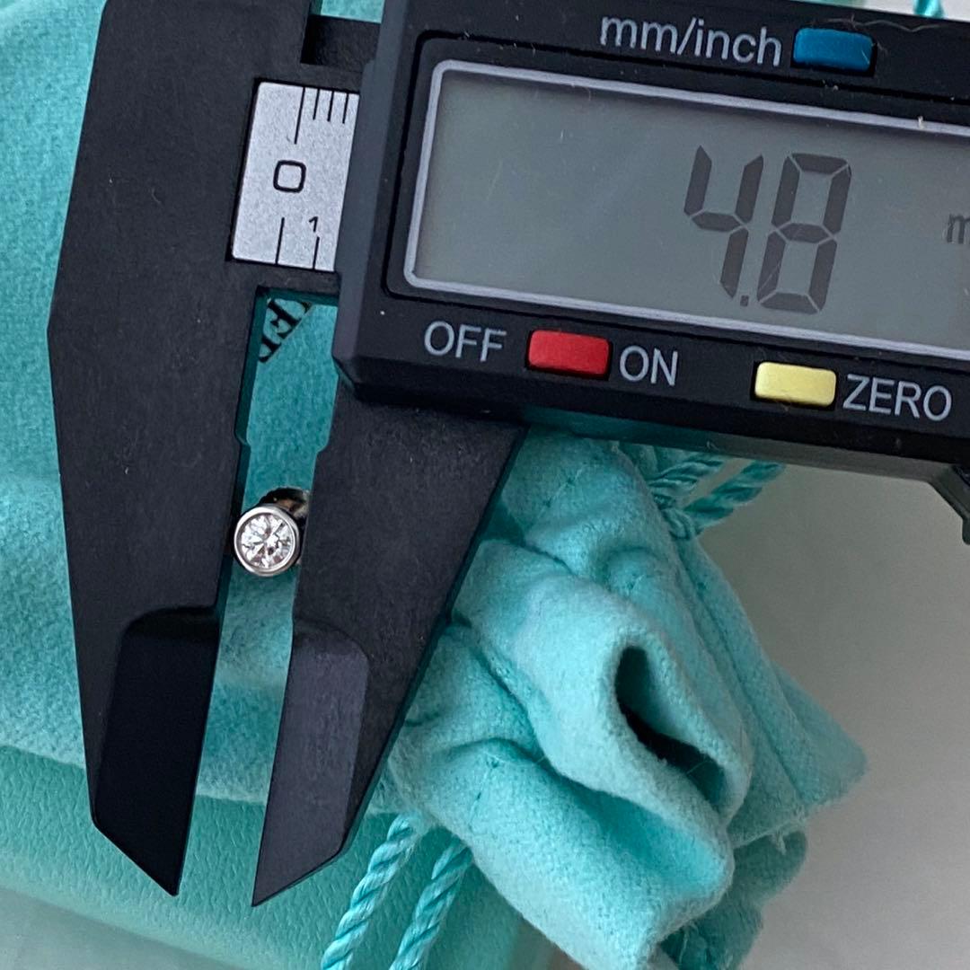 ティファニー Pt950 バイザヤードピアス 約4.8mm 片方のみ プラチナ