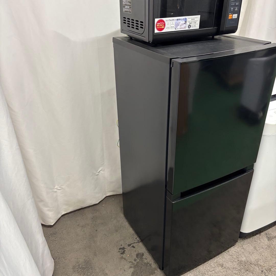 149⭕️冷蔵庫　洗濯機　レンジ　黒　一人暮らし　家電セット　設置無料　24年製