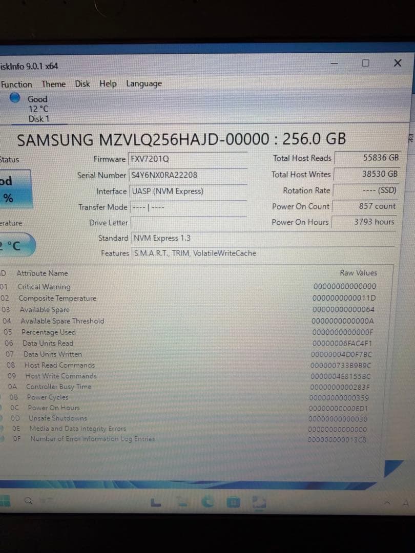Samsung PM991NVMe256GBSSD 10個セット