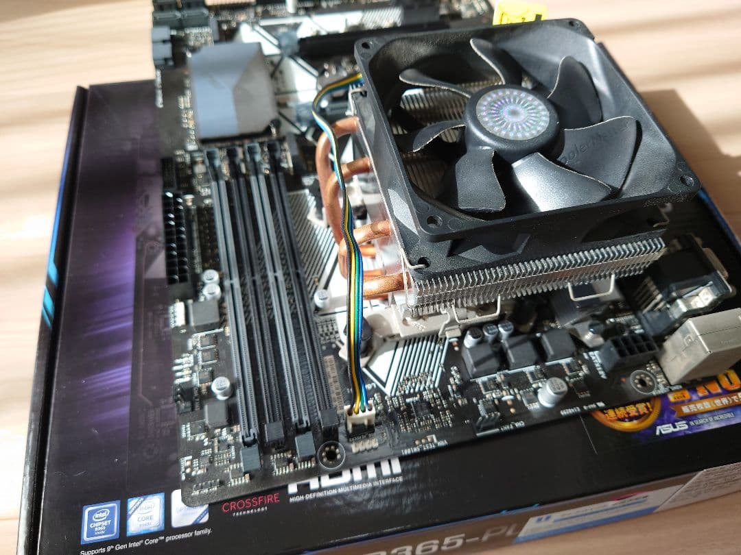 i3-9100F マザーボード＋CPUクーラーセット
