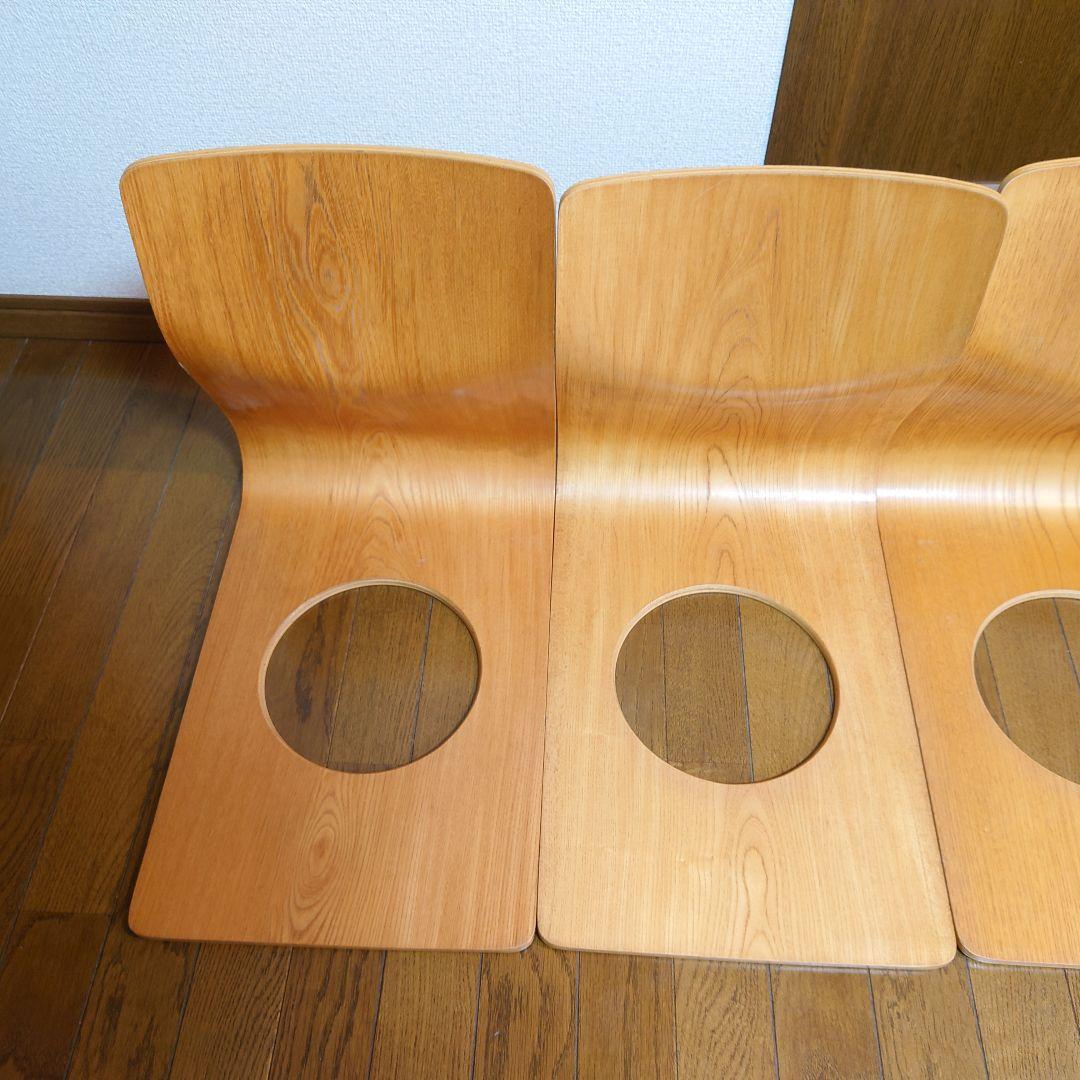 天童木工 Tendo 木製 座椅子 4脚 和室 旅館　②