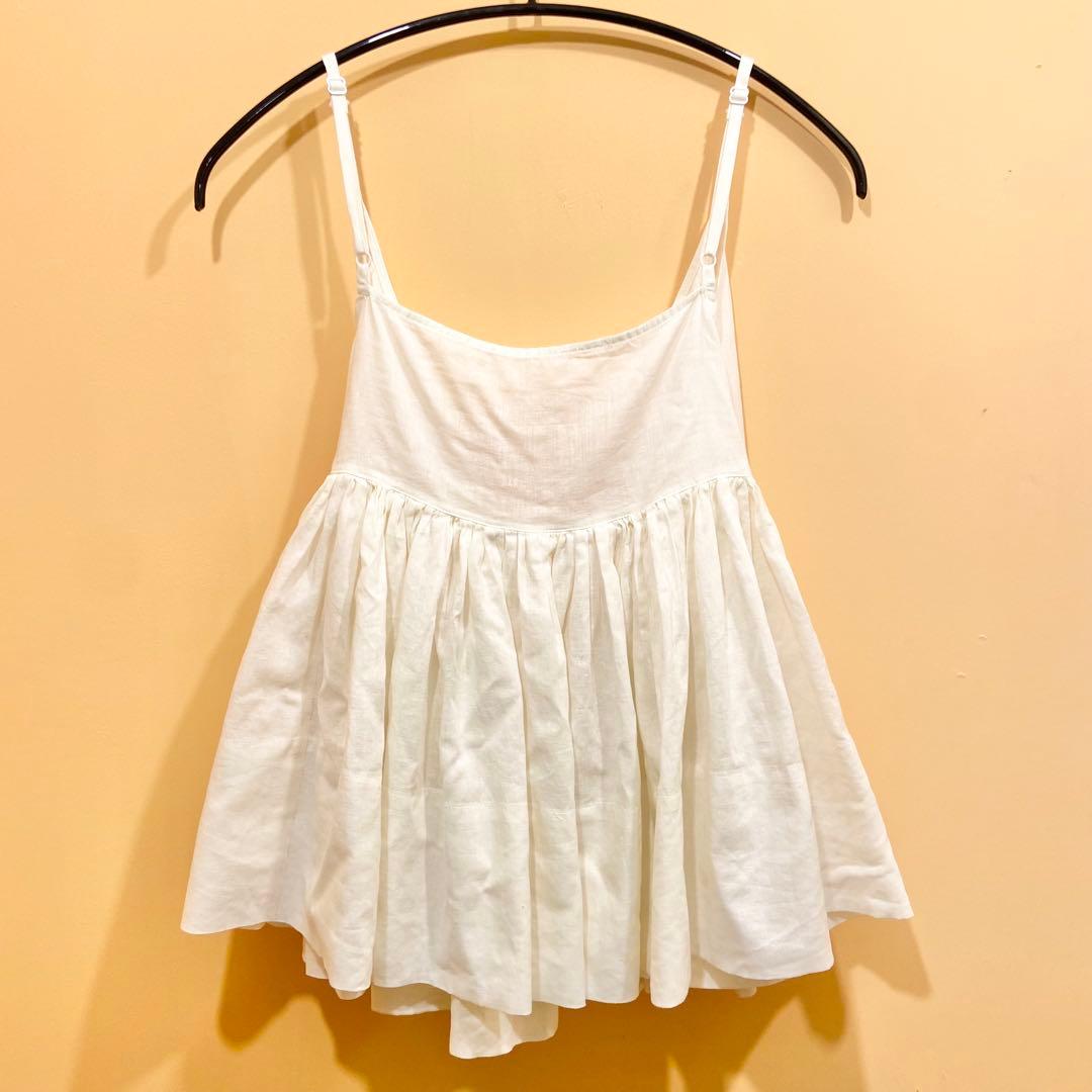 新品未使用 BEAMS BOY コットンリネンカシュクール キャミソールブラウス