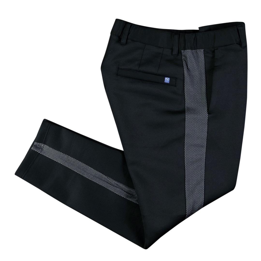 【M】秋冬 定価14,960円 プーマ ゴルフ ライン カードボードパンツ 黒