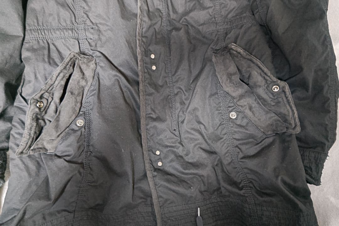 JOHNNY WOLF ブラック モッズコート M