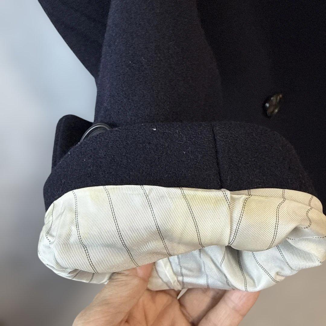 ドゥーズィエムクラス ピーコート P ウールコート ダブルブレスト ネイビー