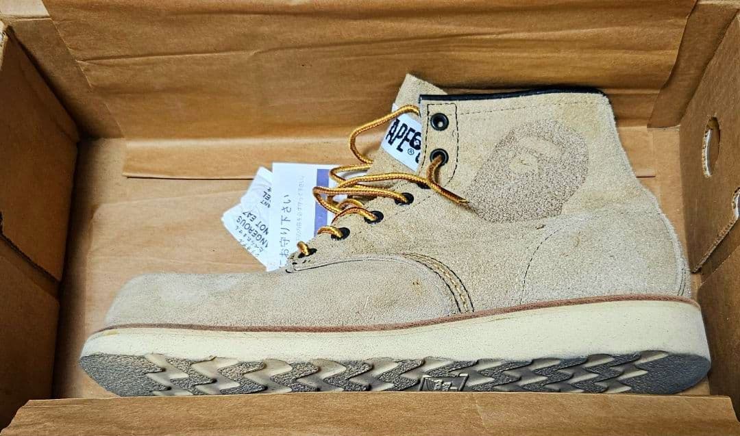 RED WING×APE 2979 9E スエードブーツ ベージュ