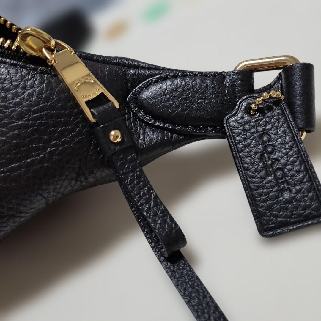 COACH　皮革ウエストポーチ、ボディバック刺繍デザイン【極美品】