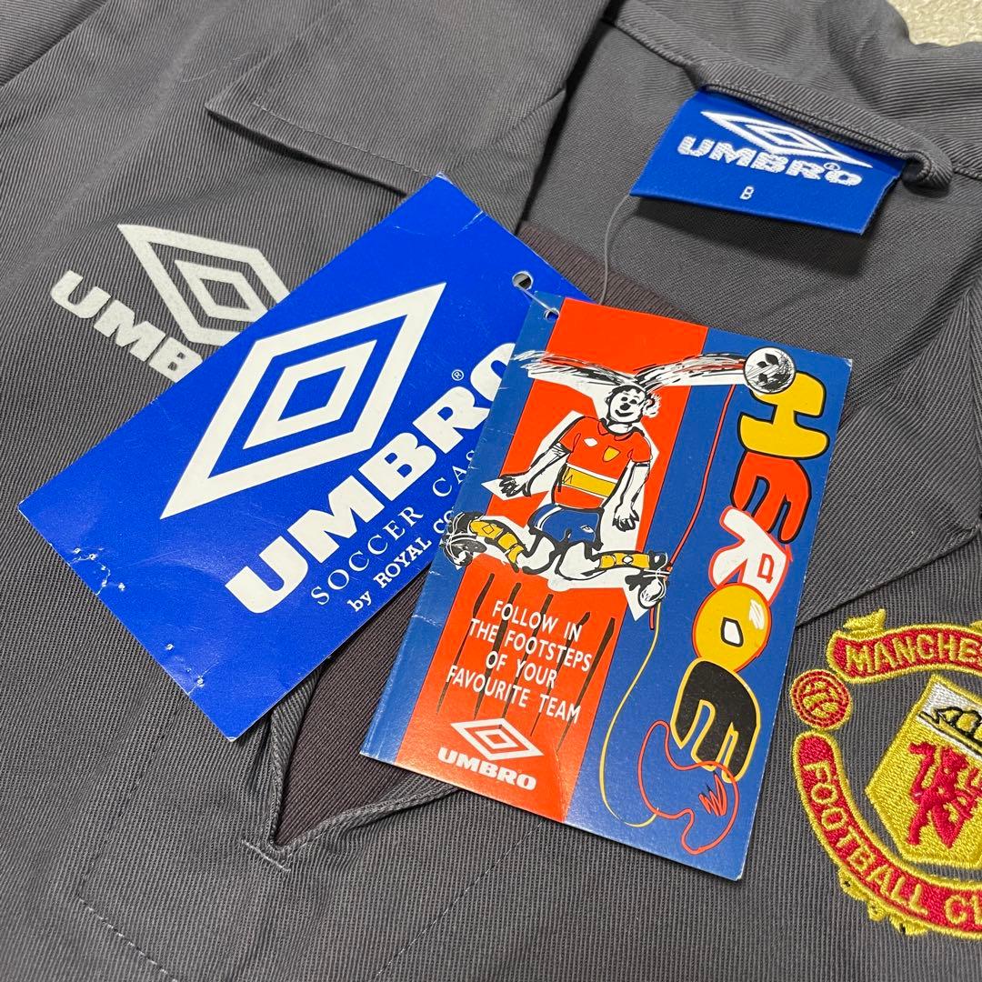 希少 デッドストック umbro 90s マンU ドリルトップ KIDSサイズ