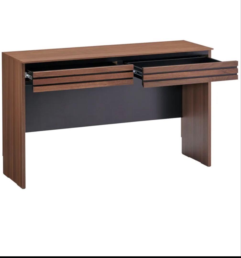 dinos 引き出し付きデスク 薄型ホームオフィス デスク 幅120.5cm