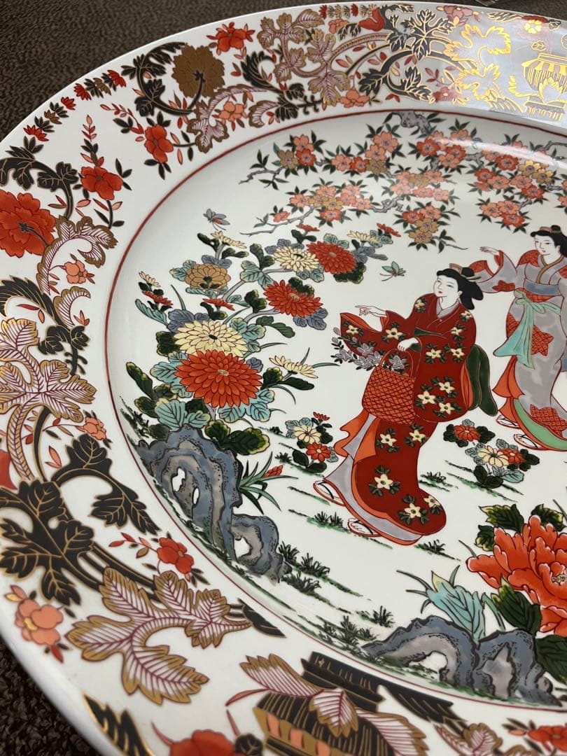 飾り皿 大皿 特大皿 焼物 陶磁器 美術品 工芸 芸術