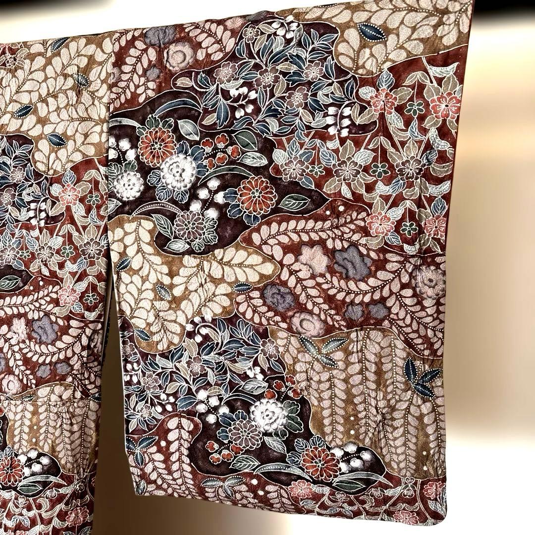 辻ヶ花模様　趣のある小紋　着物　小紋　辻ヶ花　小紋　正絹