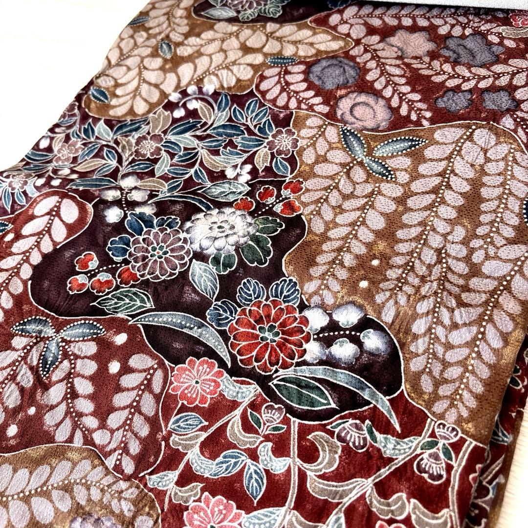 辻ヶ花模様　趣のある小紋　着物　小紋　辻ヶ花　小紋　正絹