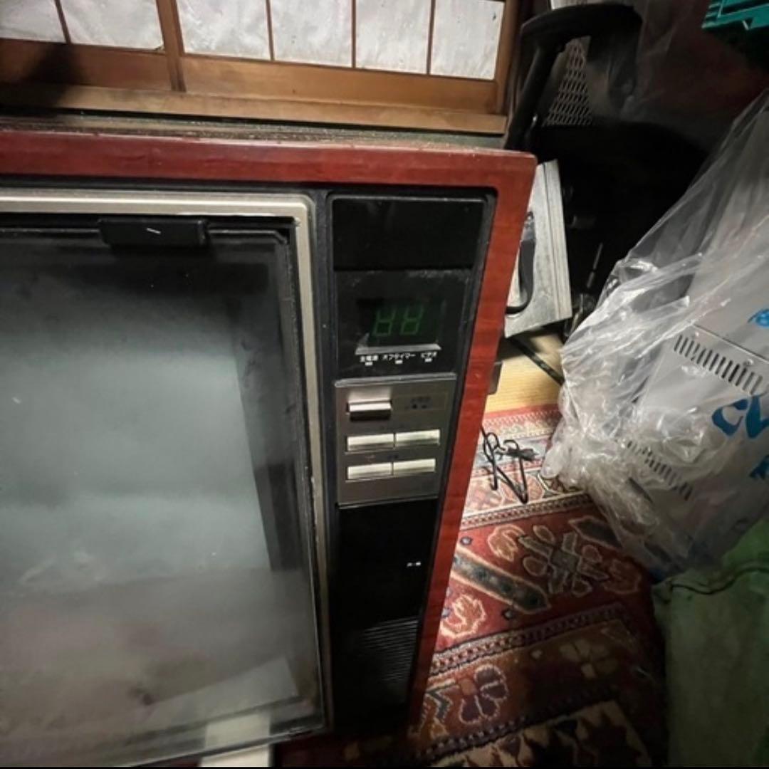 ナショナルカラートランジスターテレビ TH24-F2VR 当時物 昭和レトロ