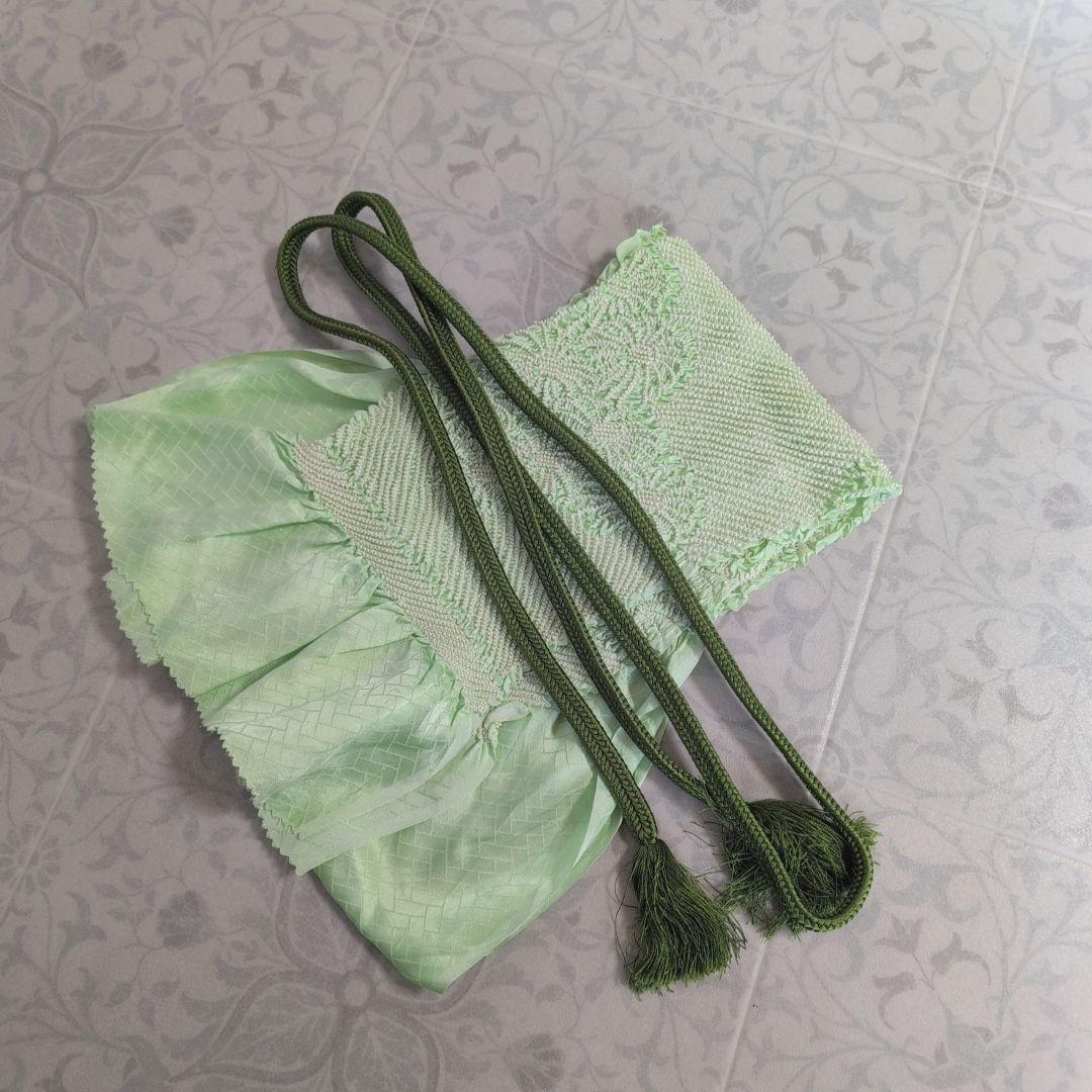 訪問着＋長襦袢　フルセット　着物　正絹　黄金色　比翼仕立て　花　金駒刺繍　O8