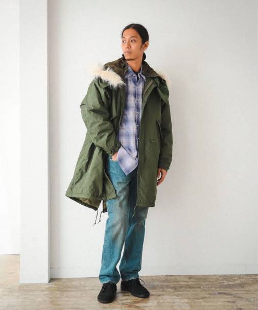 BEAMS モッズコート M-65 Mサイズ ライナー ファー 取り外し可能