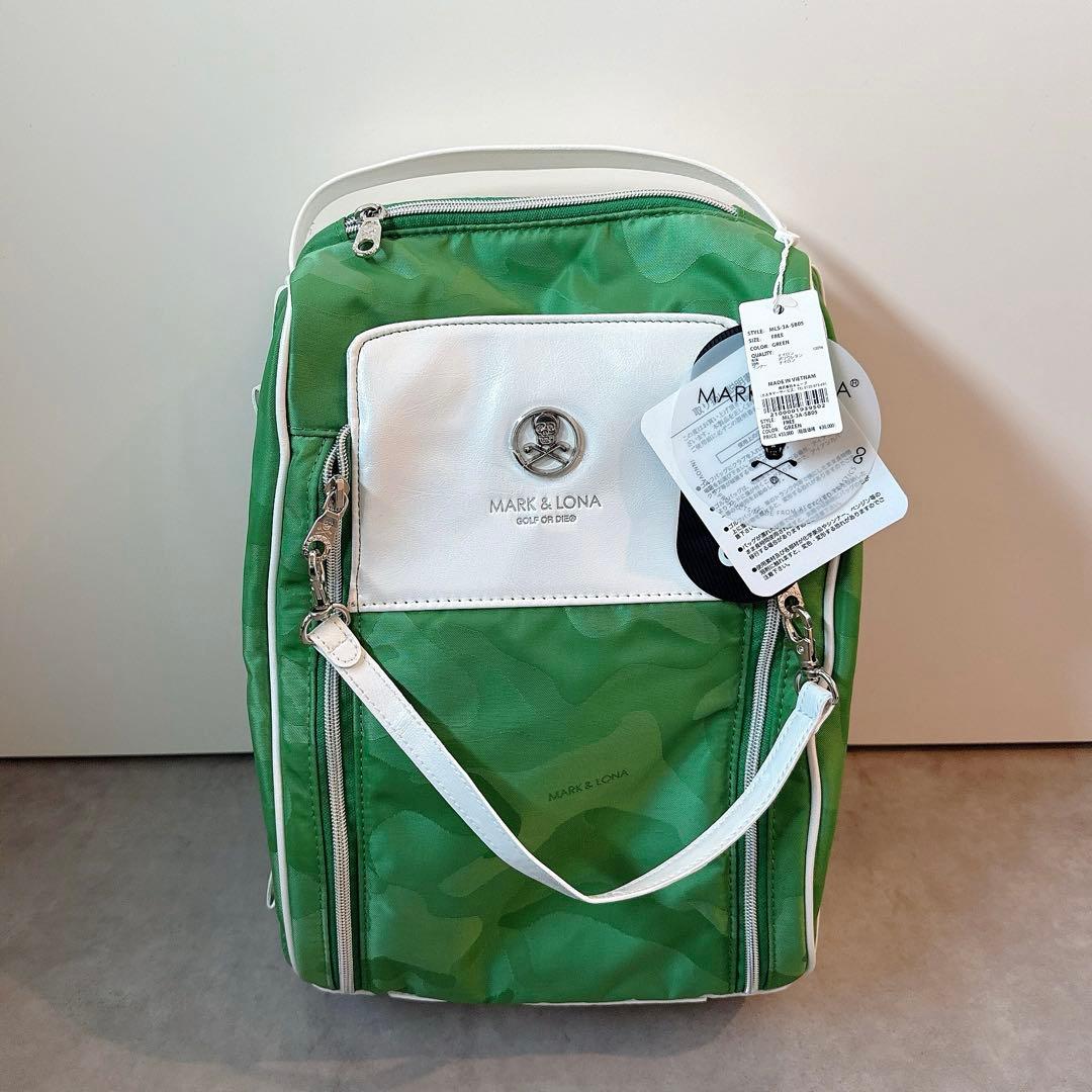 新品 ✨ MARK&LONA シューズケース 緑 マーク&ロナ バッグ 靴