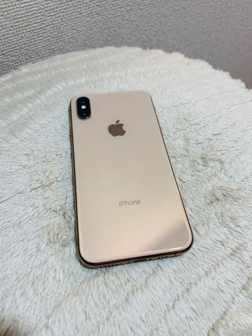 iPhone XSゴールド 256G SIMフリー ガラスフィルム覗き見防止付き