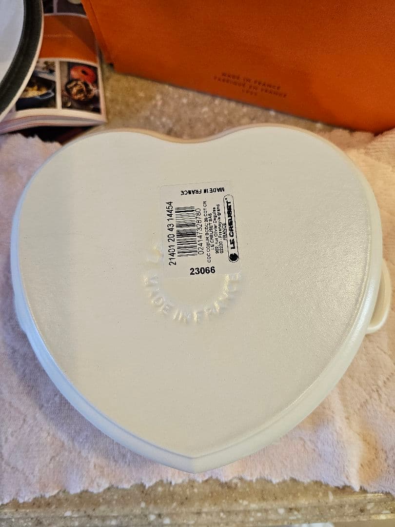 新品 ハートココット 鍋 20cm ル・クルーゼ コットンホワイト