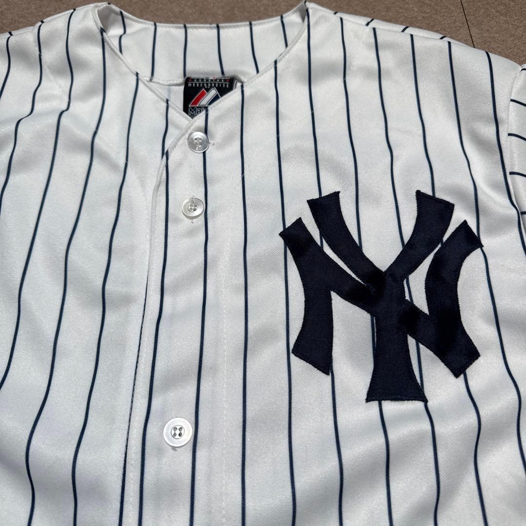 ニューヨークヤンキース　NY ユニフォーム　ベースボールシャツ　野球　応援 M