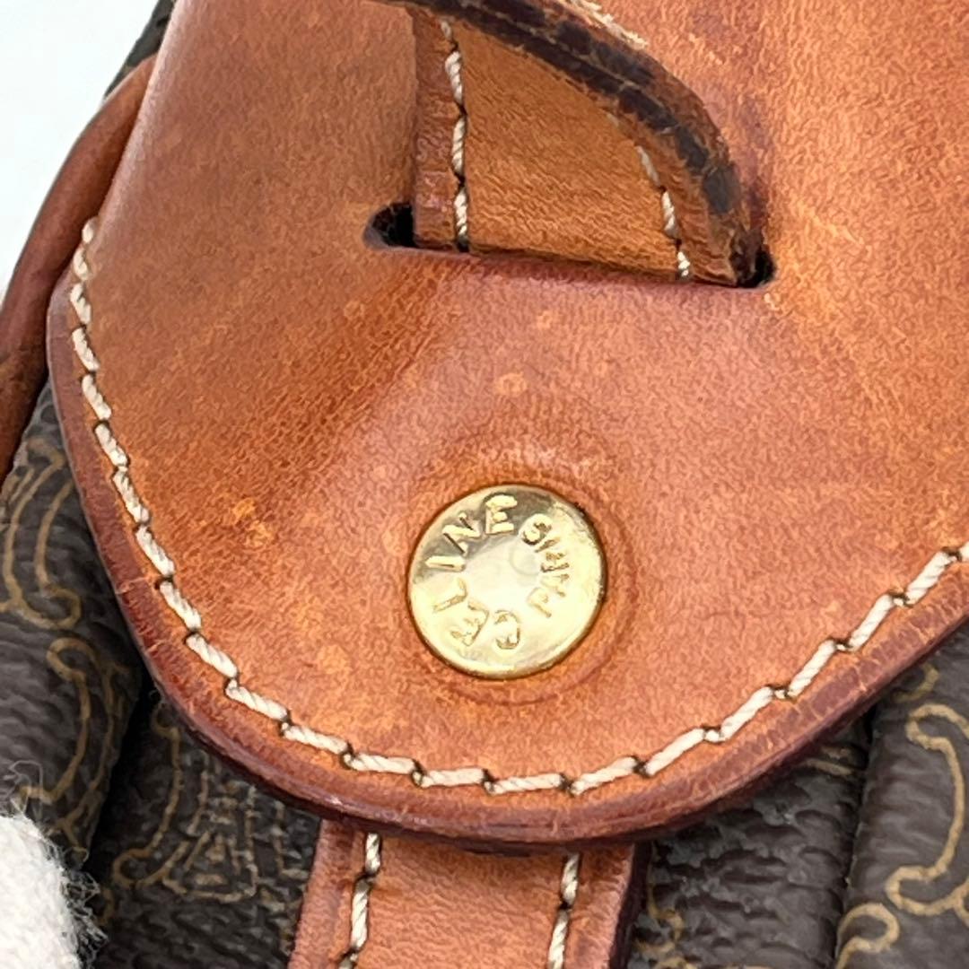 セリーヌ ショルダーバッグ ポシェット 斜めがけ マカダム柄 トリオンフ PVC