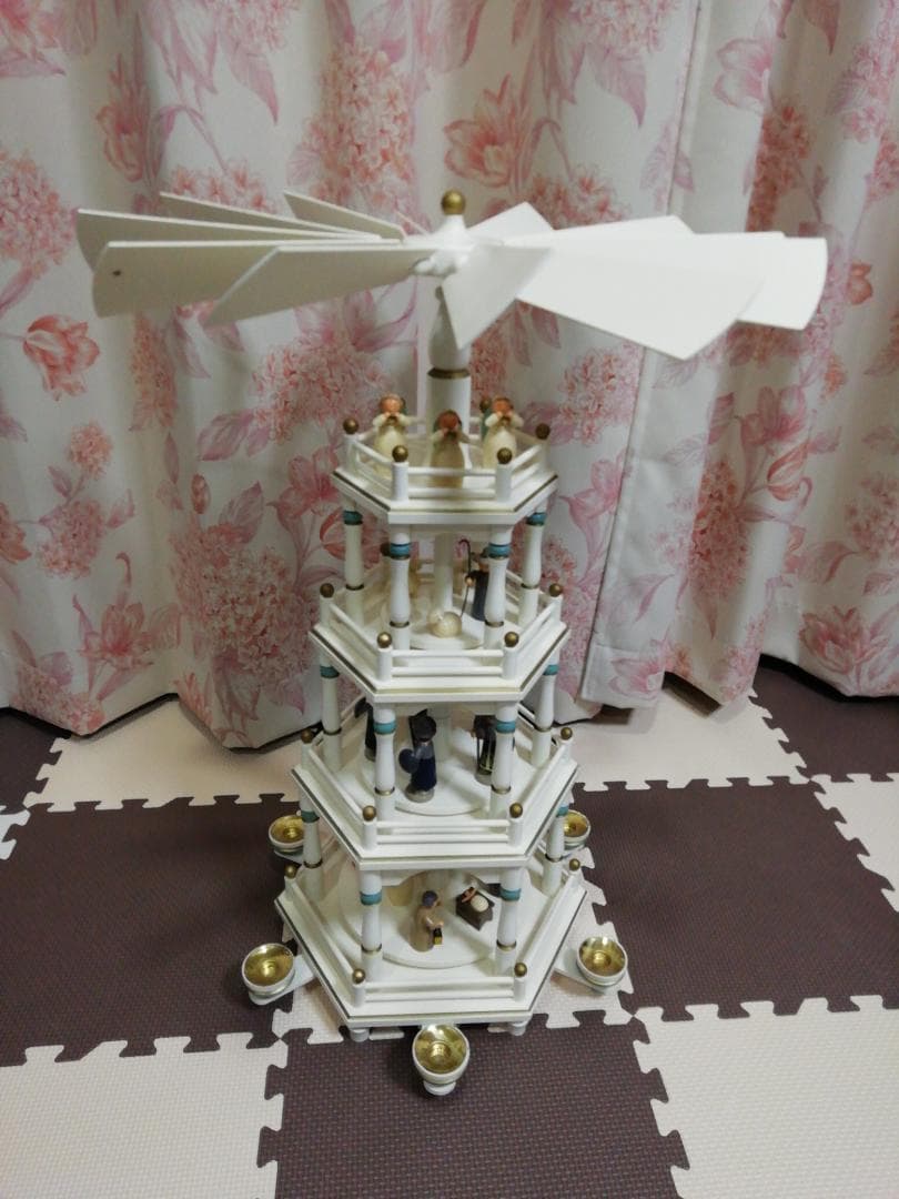 ケーテウォルファルト クリスマスピラミッド ドイツ 木製 4段 希少 ギミック