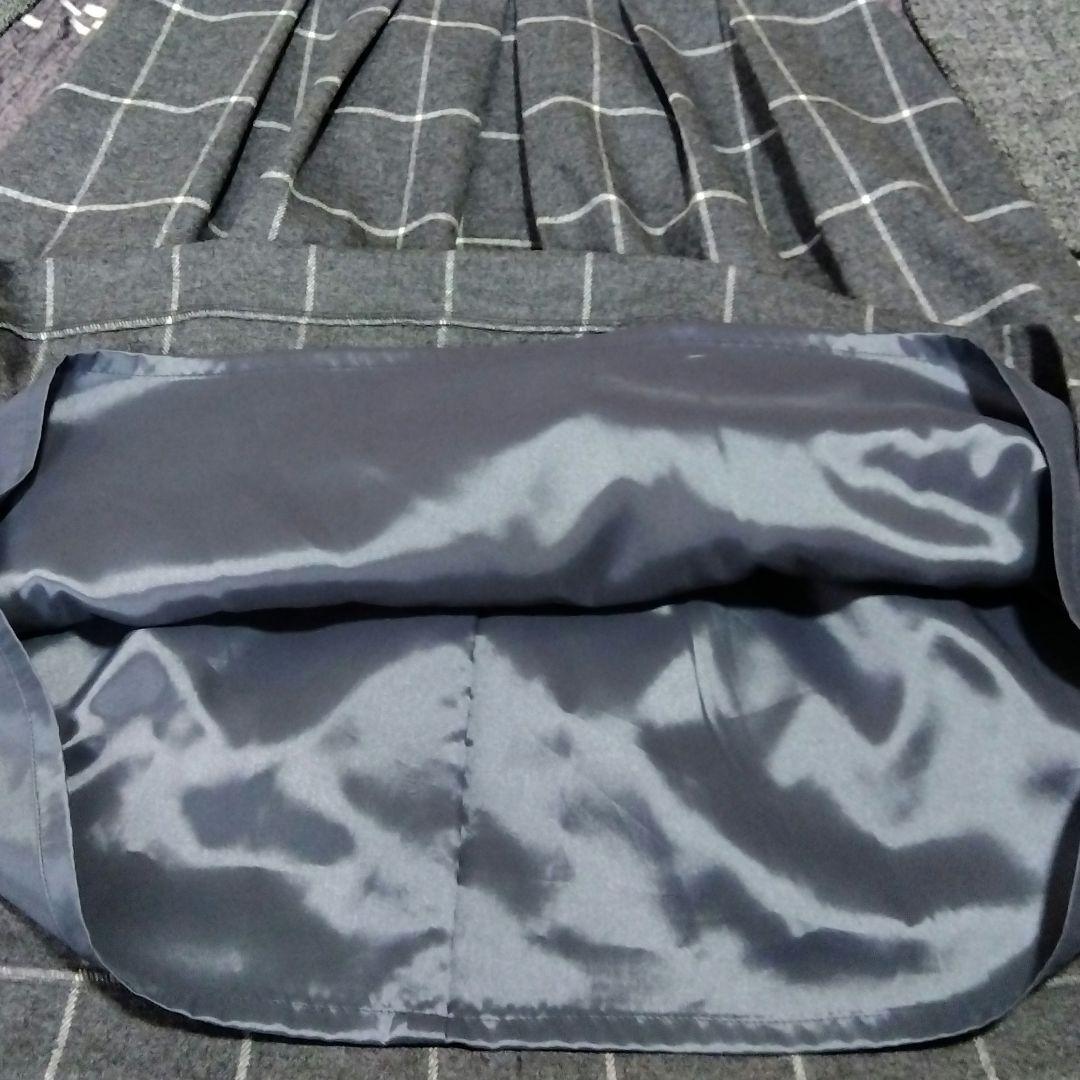 未使用品　オースチンリード　切り替えワンピース　ウール　38　ベルト付き