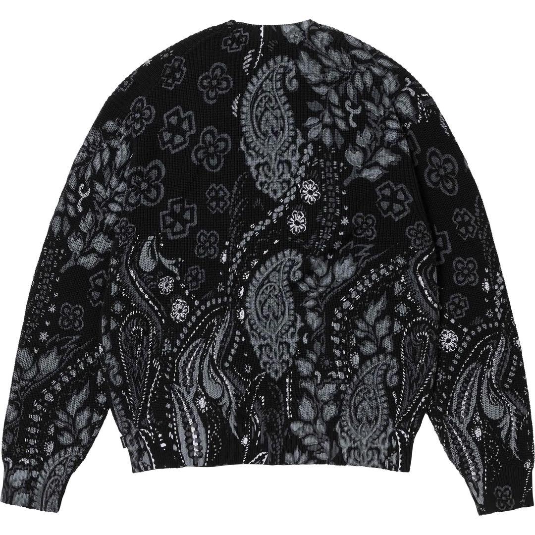 美品 着用回数2回 24ss Printed Paisley Sweater