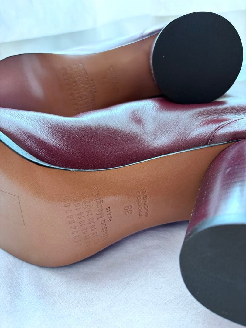 Maison Margiela Tabi size:39 バーガンディ