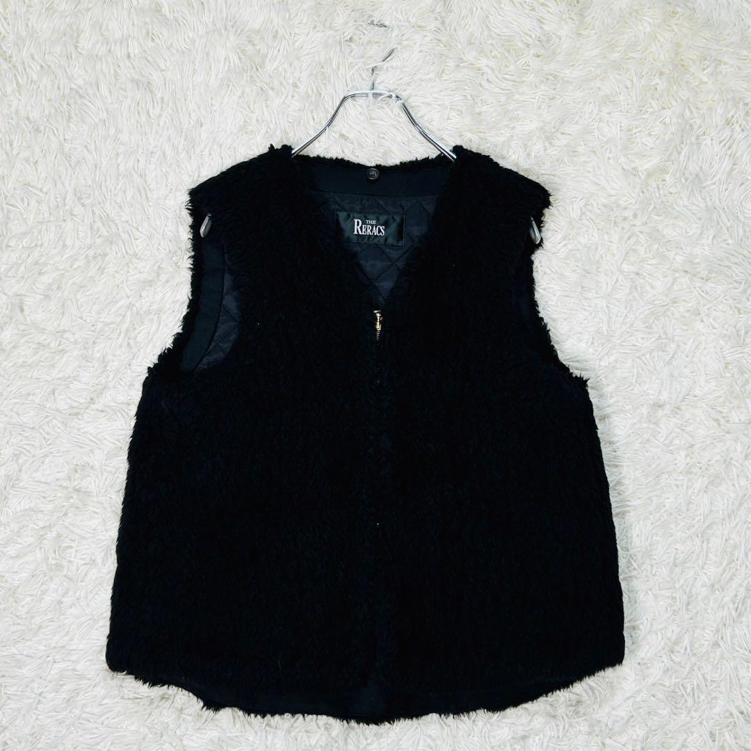 未使用級 リラクス モッズコート ボアベスト セット 取り外し可 カーキ 36