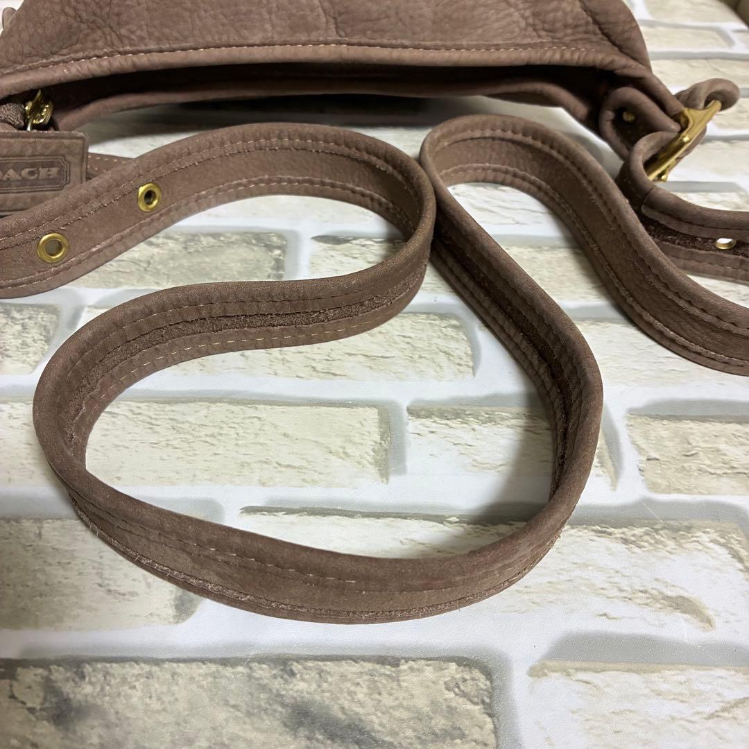 【希少品✨️】オールドコーチ ミニショルダーバッグ レザー 巾着型 円型 4954