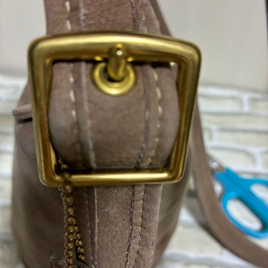 【希少品✨️】オールドコーチ ミニショルダーバッグ レザー 巾着型 円型 4954