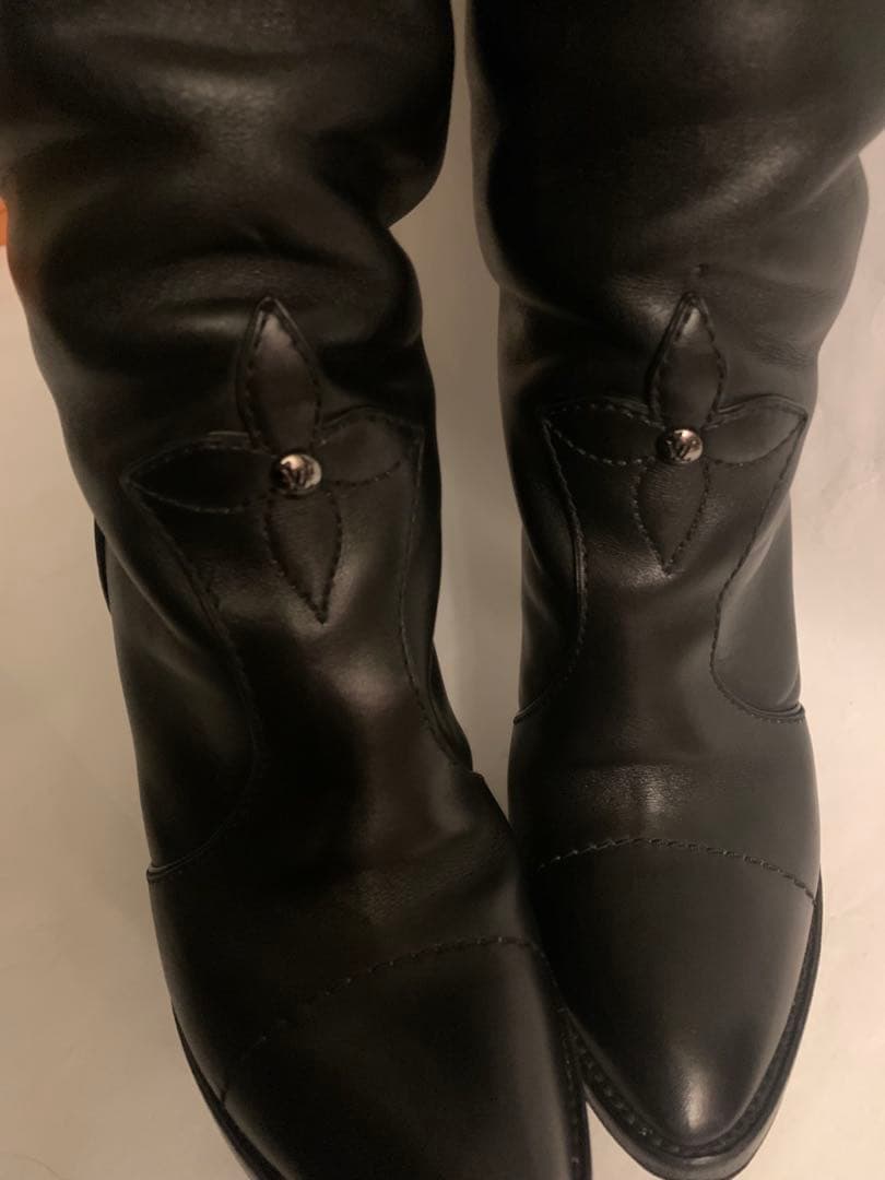 JmikiLOUIS VUITTON ルイヴィトン　ロングブーツブラック