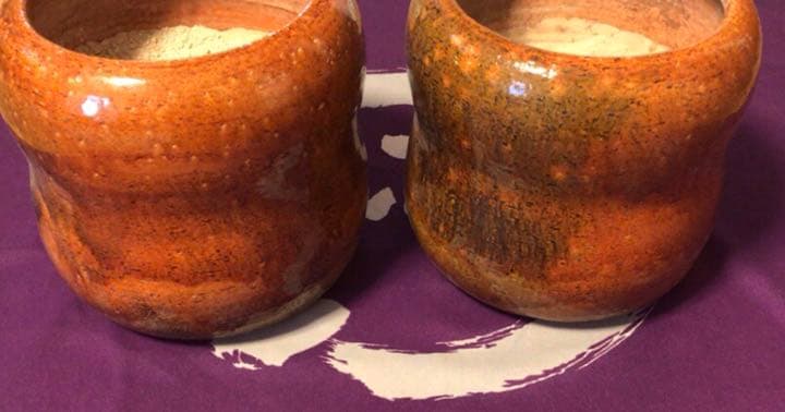 茶道具　大樋焼　飴秞　火鉢2つセット☆共箱付き☆