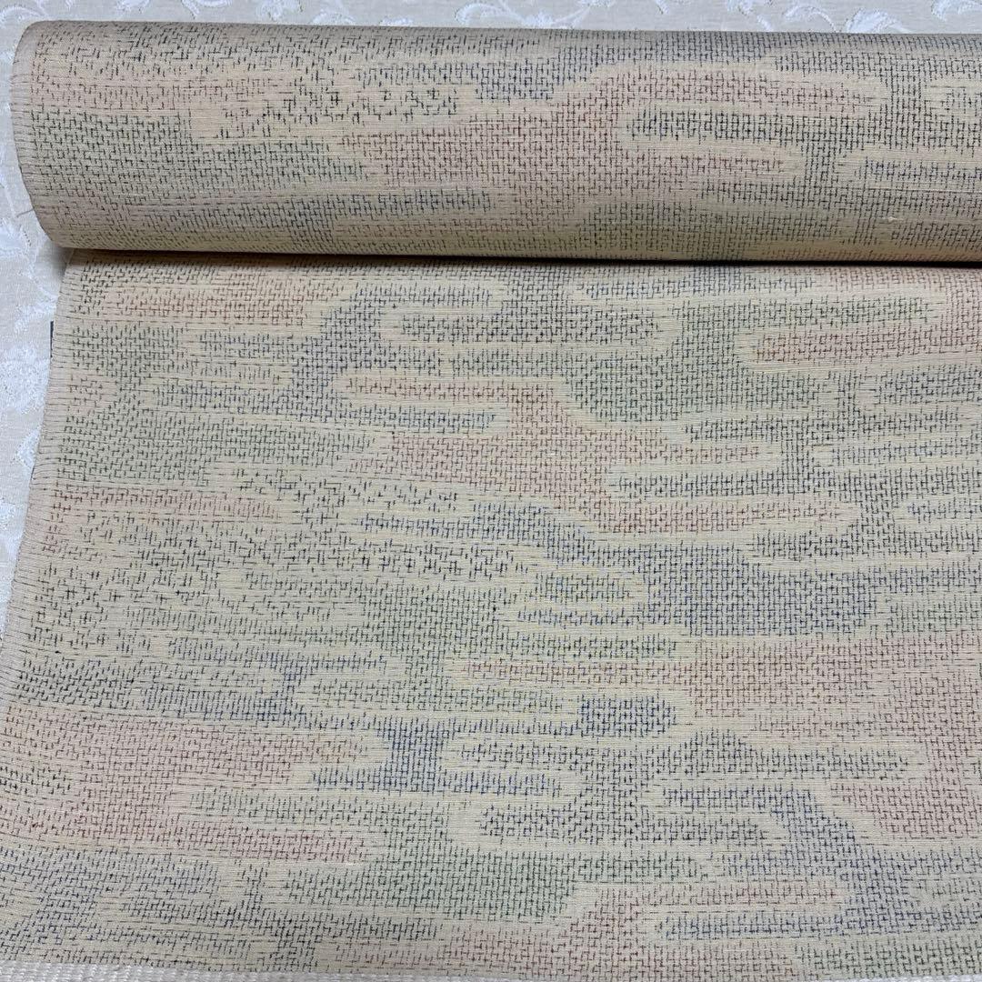 新品　本場結城紬反物　証紙あり　コーディネートしやすい色・柄
