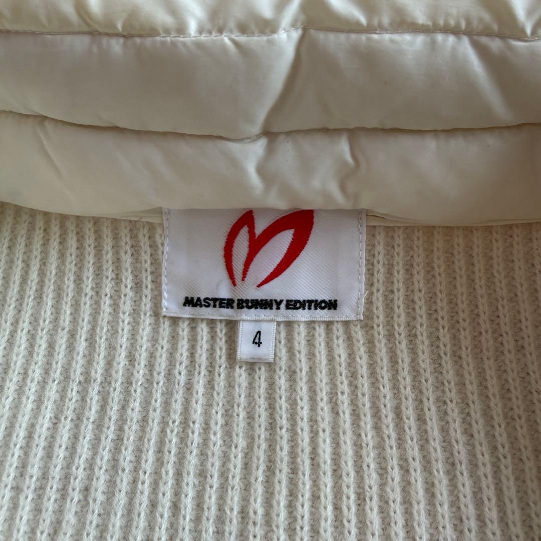 マスターバニー　ニット　セーター　M〜L相当　中綿ダウン　ウール100% 白