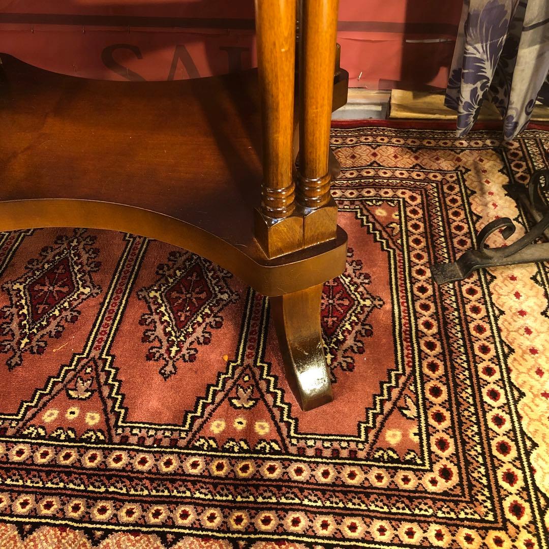 Sale アンティークPT ラウンド　猫脚　　ホールキャビネット