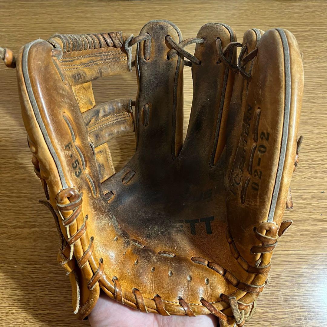 実使用 支給 ZETT プロステイタス 一般硬式 グローブ グラブ 内野用 良品