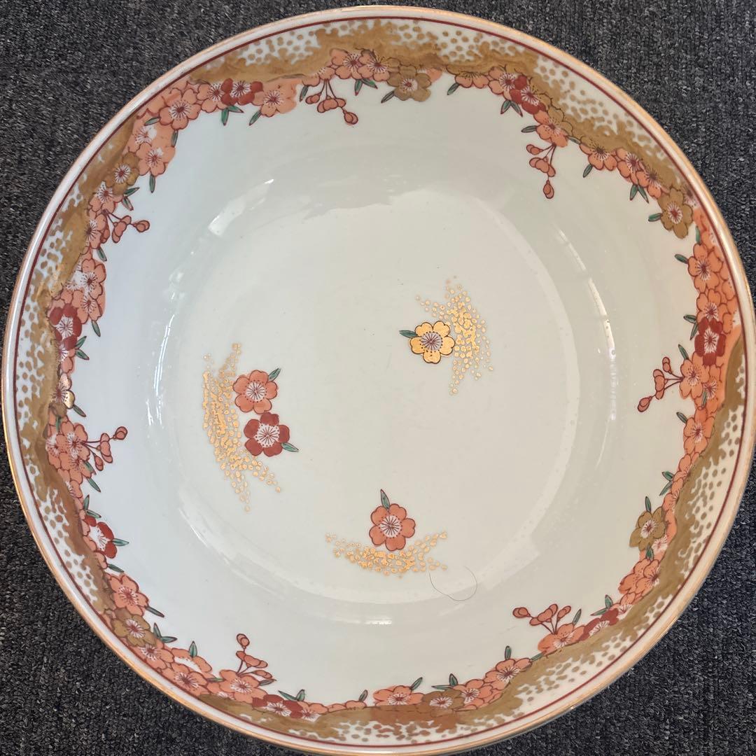 花柄金装飾皿 玉峯