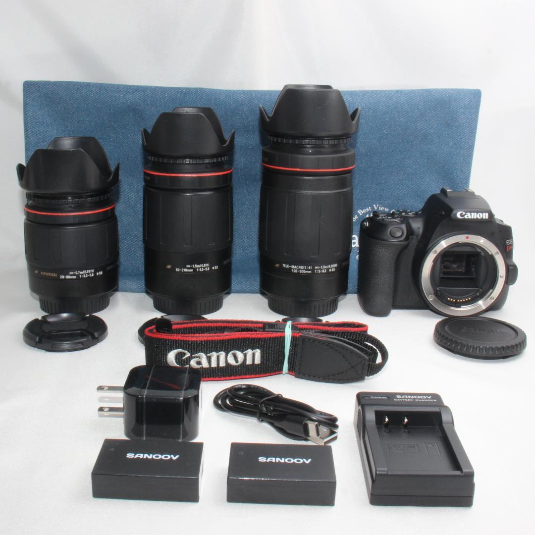 ❤️予備バッテリー付❤️キャノン kiss X10 超望遠トリプルレンズ