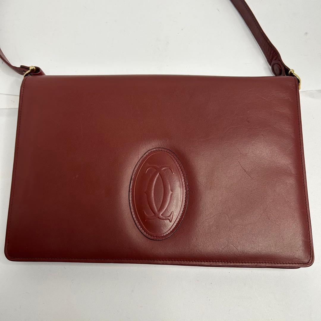 【美品✨️】Cartier カルティエ ショルダーバッグ マストライン フラップ