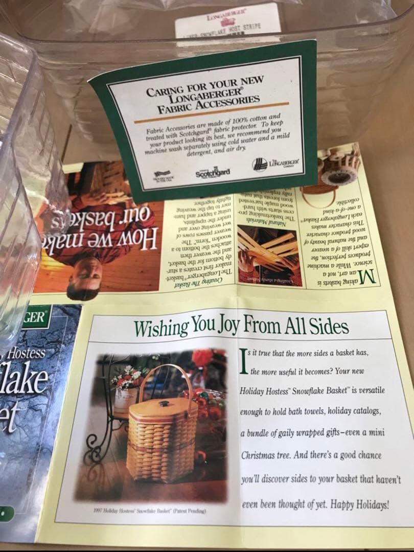 大きな籠　ロンガバーガー　ビンテージ　蓋付き　籠　かご　バスケット　レア