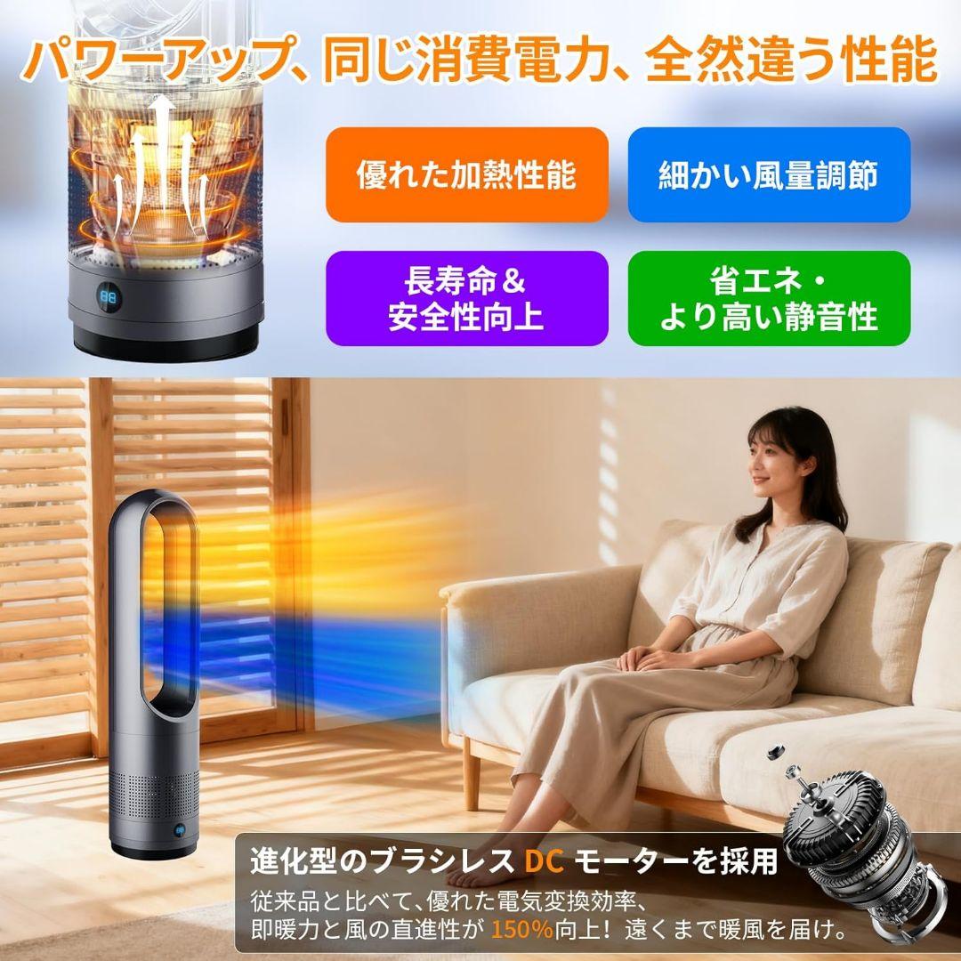 セラミックヒーター　 1100W 冷暖房両用