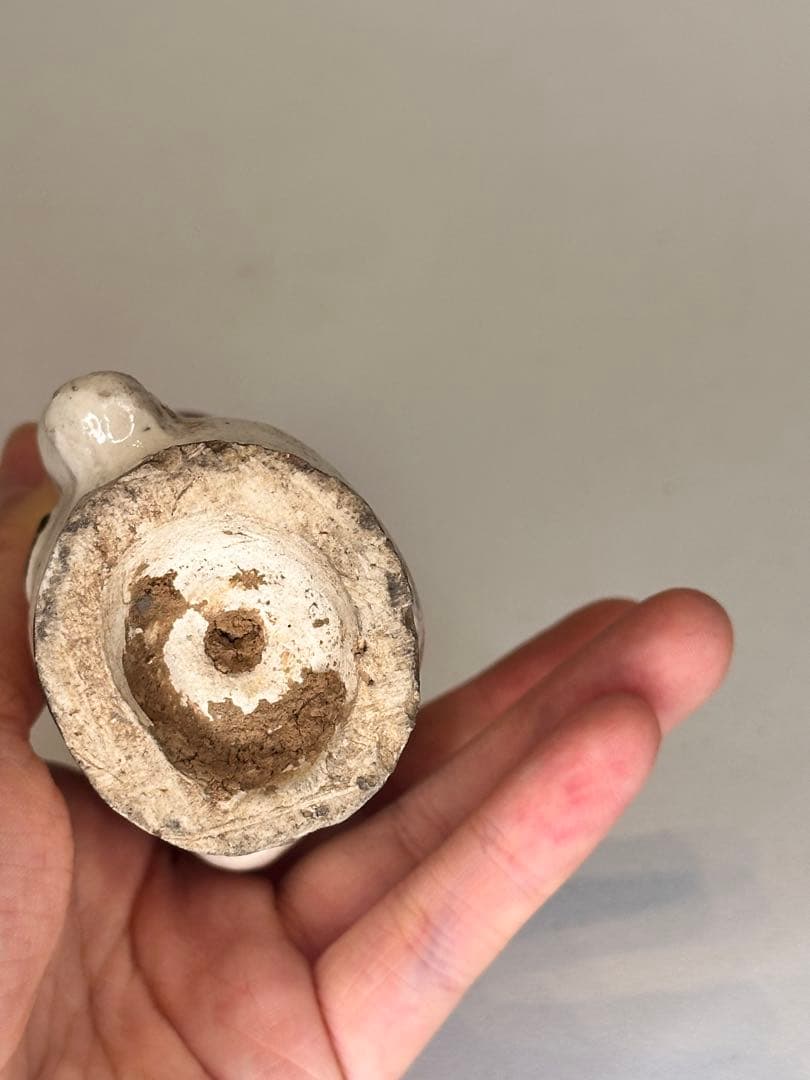 中国 磁州窯 彩絵 人物文 置物 骨董品 コレクション 時代物